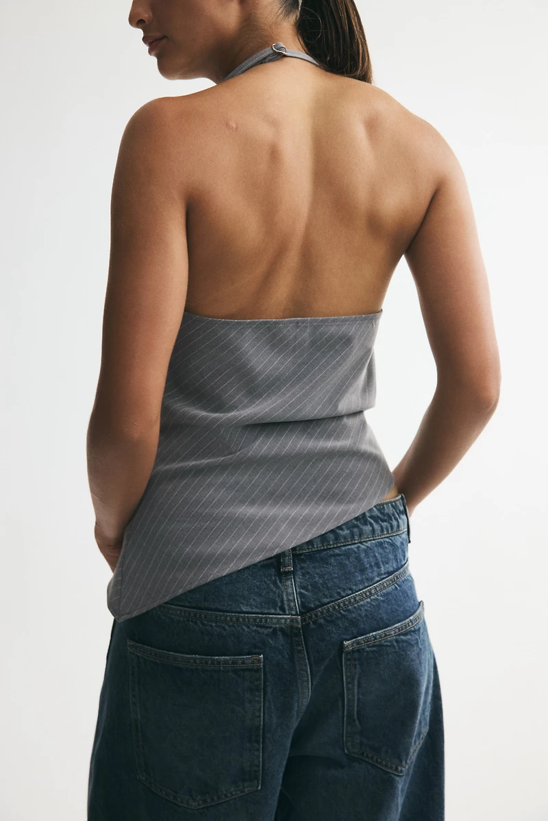 Haut asymétrique avec dos nu