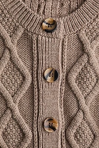 Cable-Knit Cardigan
