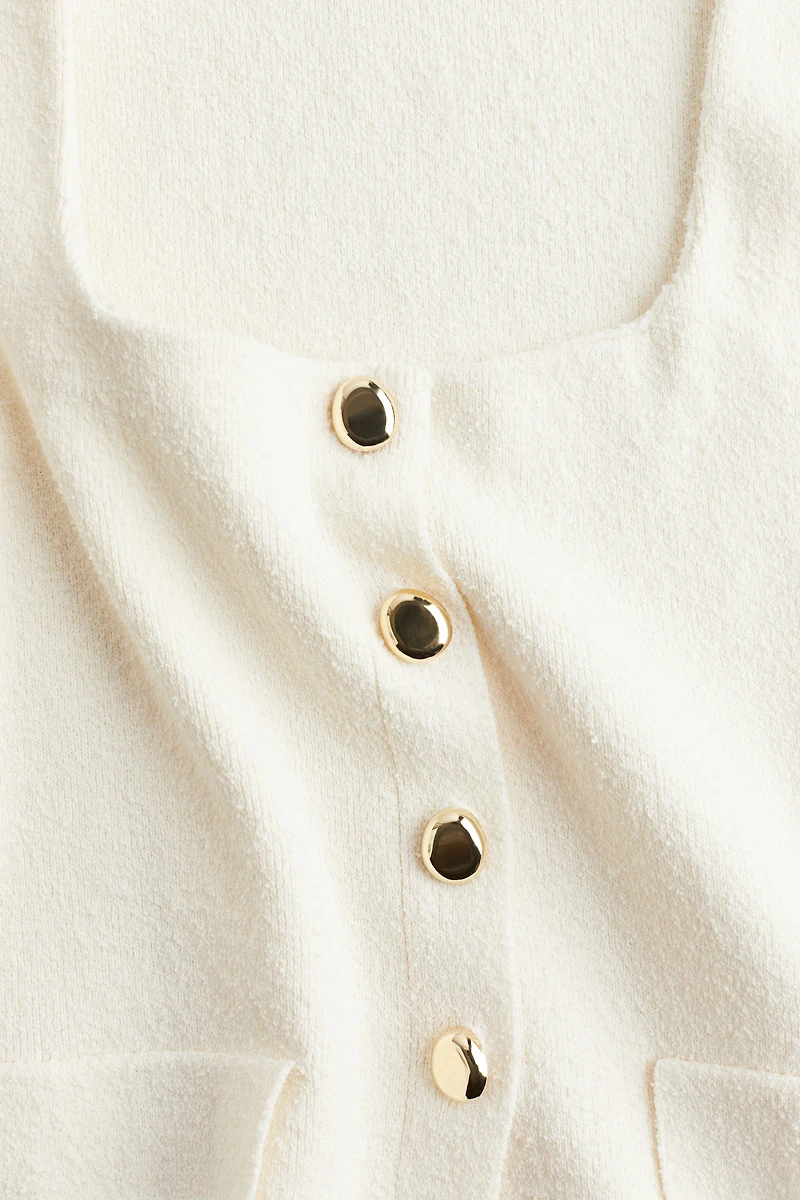 Gilet sans manches en fin tricot