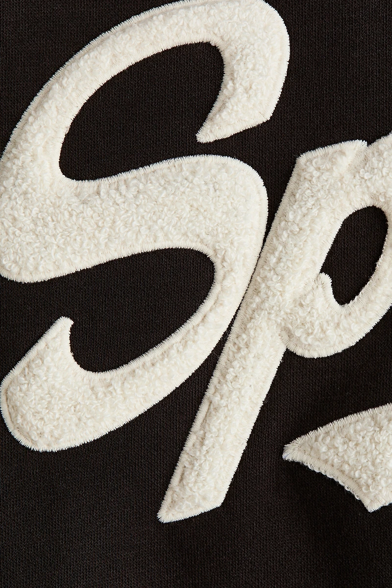 Printed Brushed-Inside Hoodie