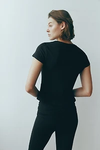 T-shirt en jersey brossé