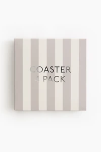 4-Pack Embroidered Coasters