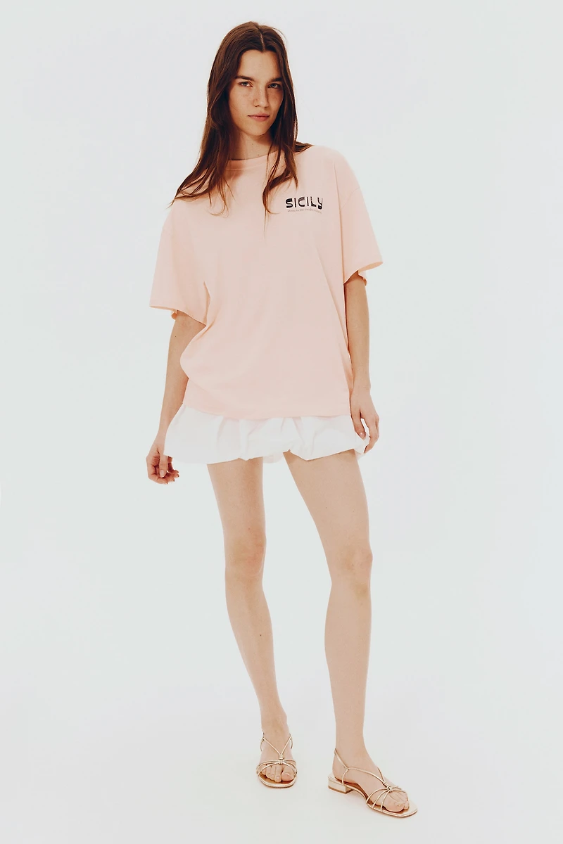 Oversized T-Shirt with Motif