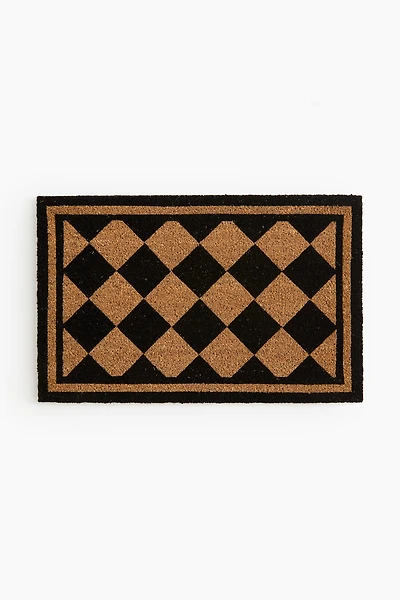 Patterned Coconut Fiber Doormat