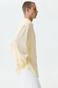 Relaxed-Fit Linen-Blend Shirt