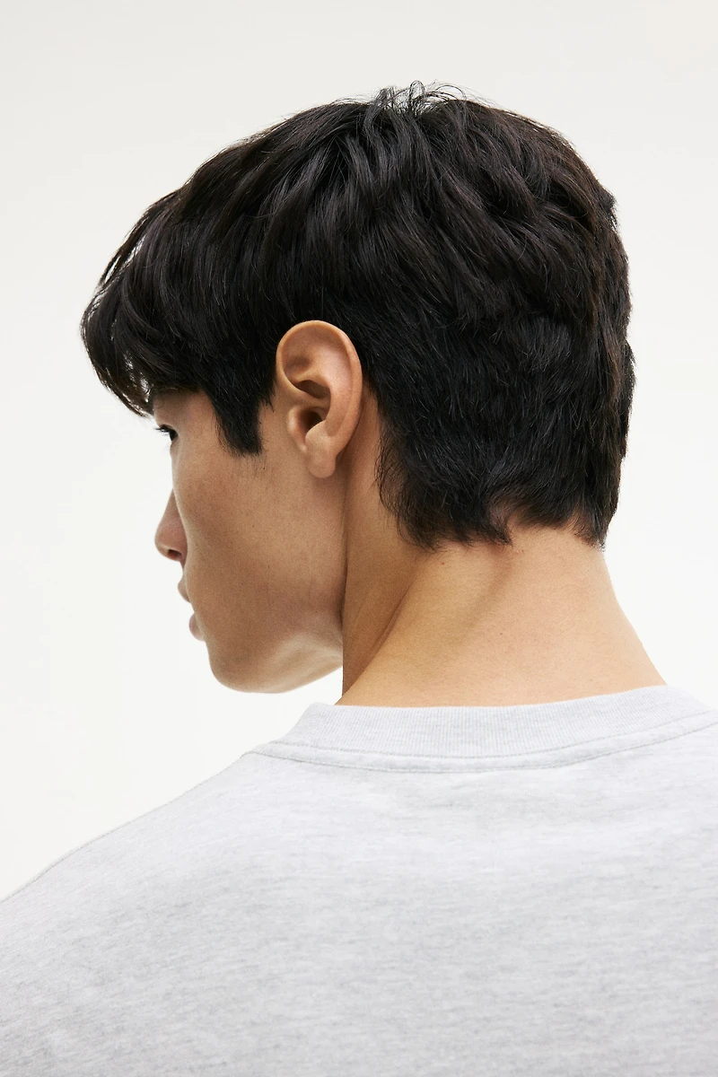 Oversized Long-Sleeved Jersey Shirt