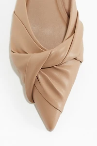 Twisted-Detail Mules