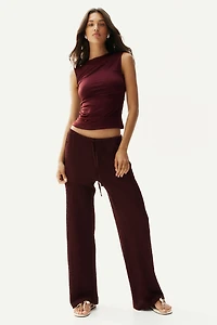 Draped Sleeveless Top