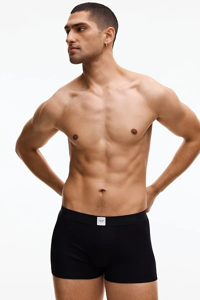 Lot de 3 caleçons boxeurs courts côtelés