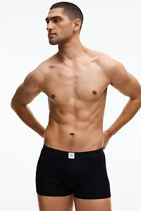 Lot de 3 caleçons boxeurs courts côtelés