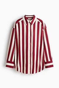 Oversized Linen-Blend Shirt