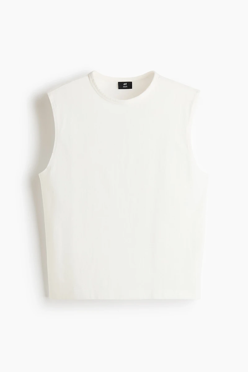 Regular-Fit Cotton Tank Top