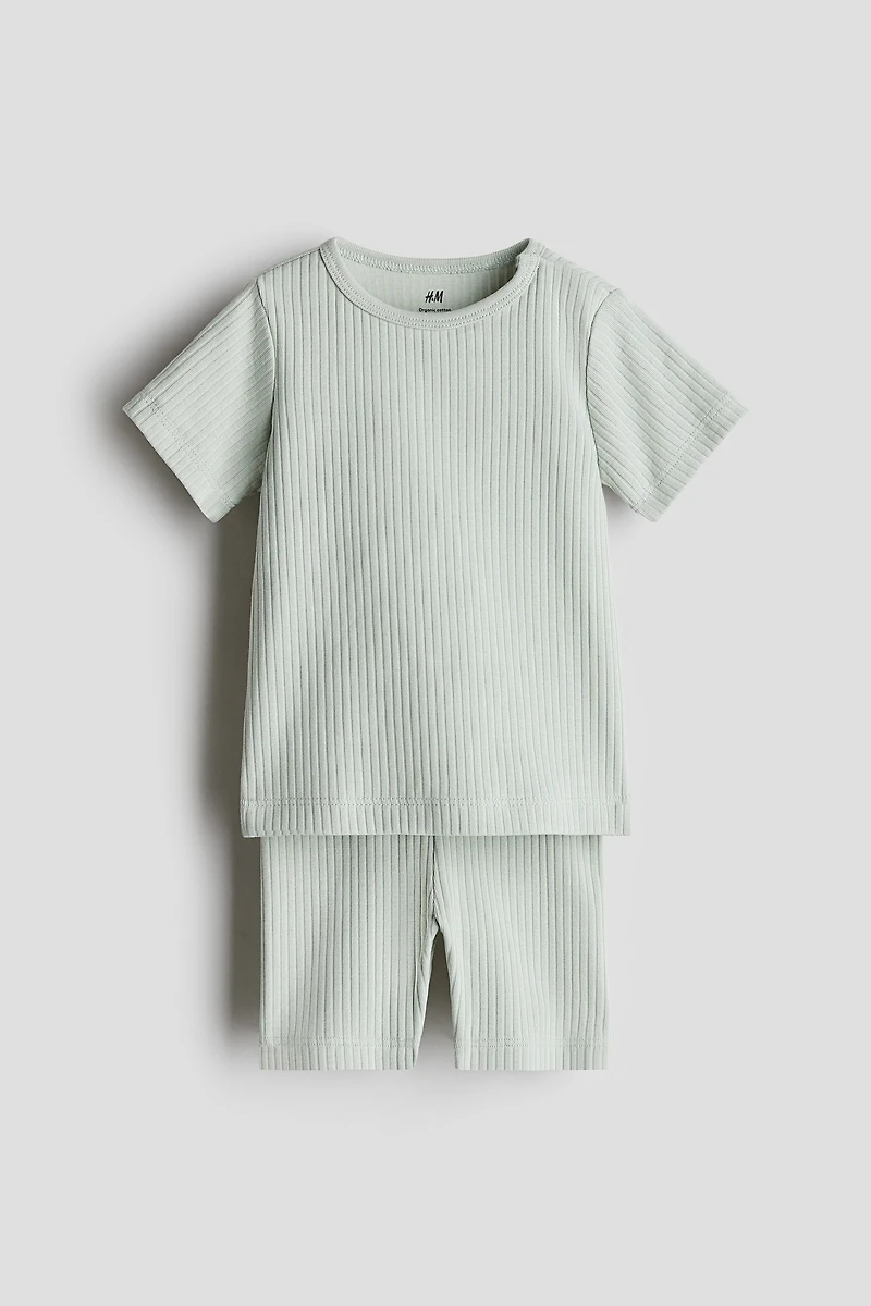 2-piece Ribbed Cotton Set