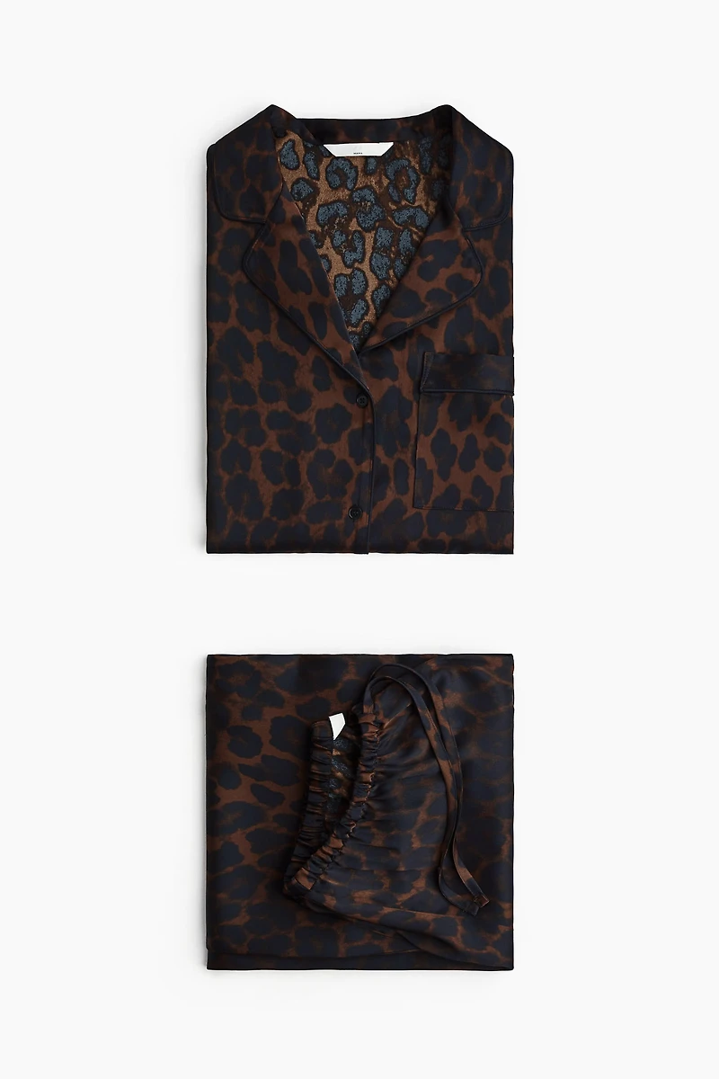 MAMA Before & After Satin Pajamas