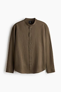 Relaxed-Fit Linen-Blend Shirt