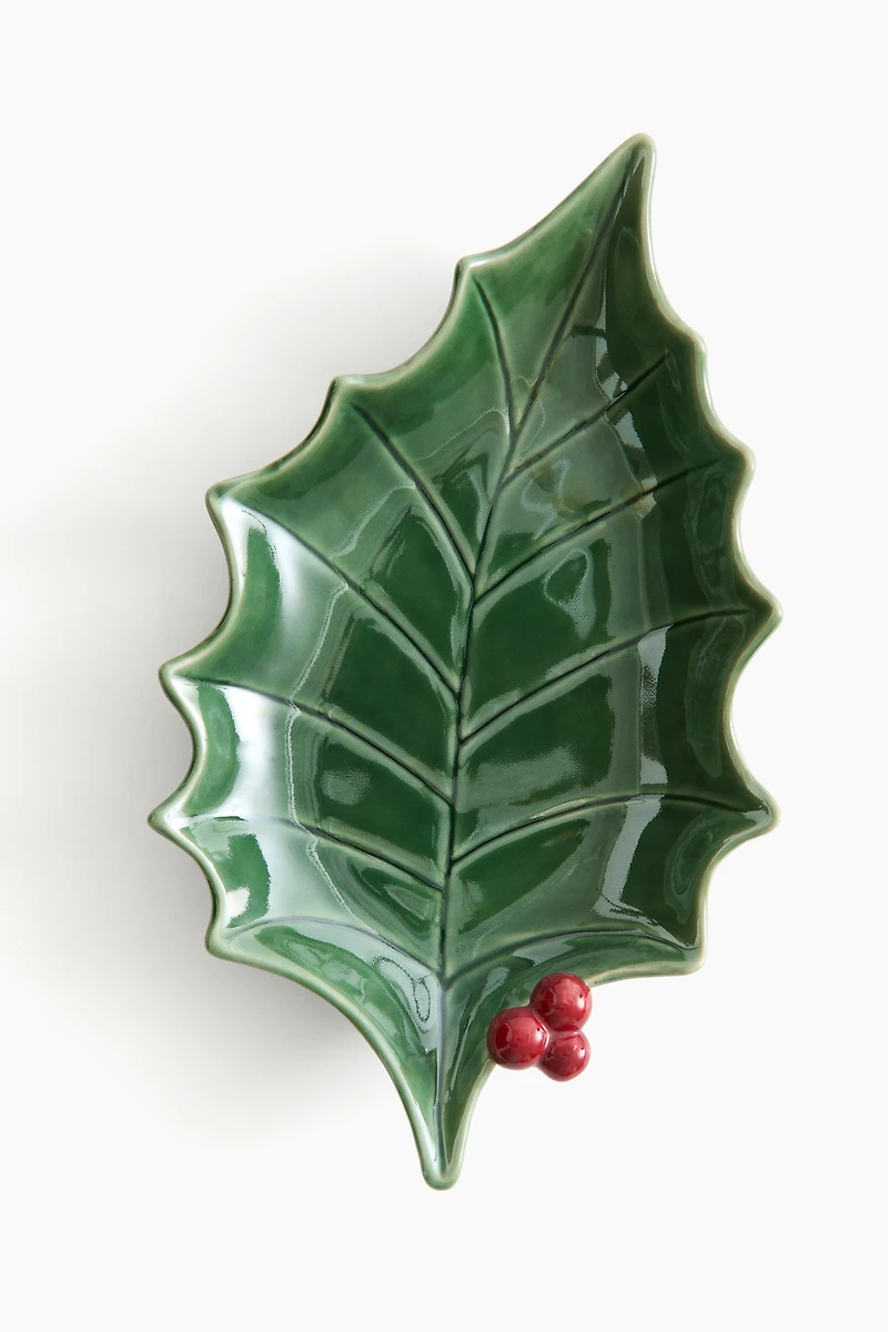 Grand bol de service figuratif en grès cérame