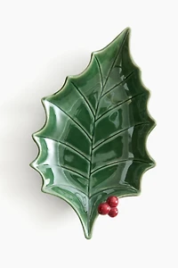 Grand bol de service figuratif en grès cérame