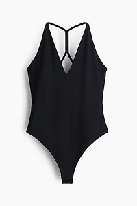 V-Neck Thong Bodysuit