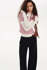Wide-Leg Dress Pants