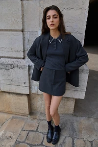 Embellished Mini Skirt