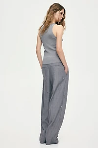 Débardeur avec perles fantaisie