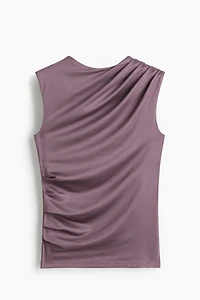 Draped Sleeveless Top