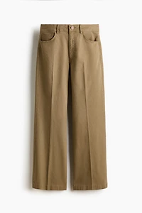 Bootcut Cotton Canvas Pants