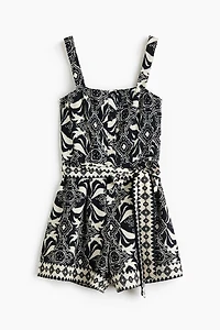 Tie-Belt Romper