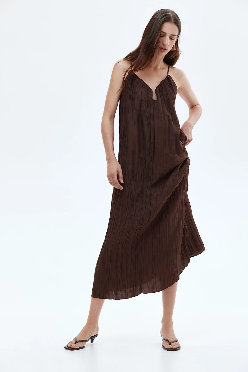 Crinkled Strappy Dress