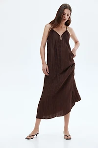 Crinkled Strappy Dress