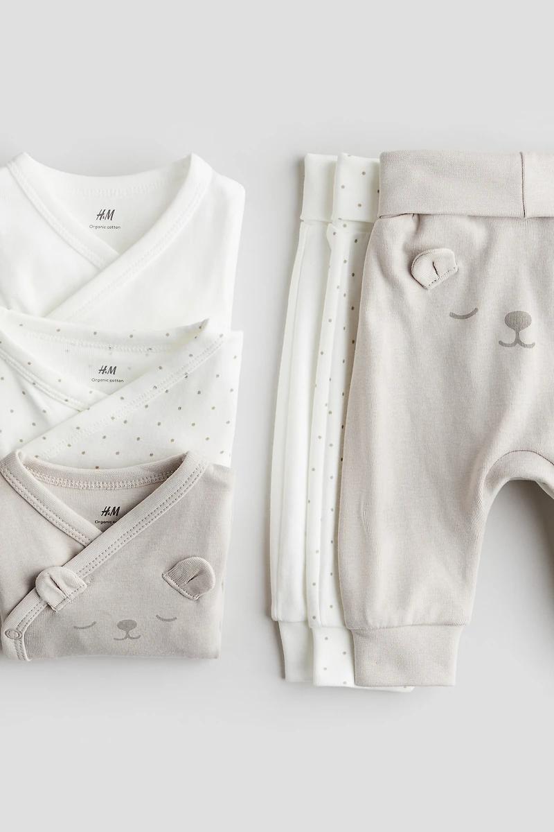 6-piece Bodysuit and Pants Set