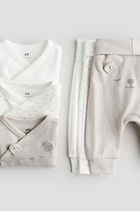 6-piece Bodysuit and Pants Set