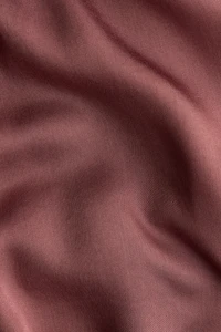 Lace-Trimmed Satin Pajama Top