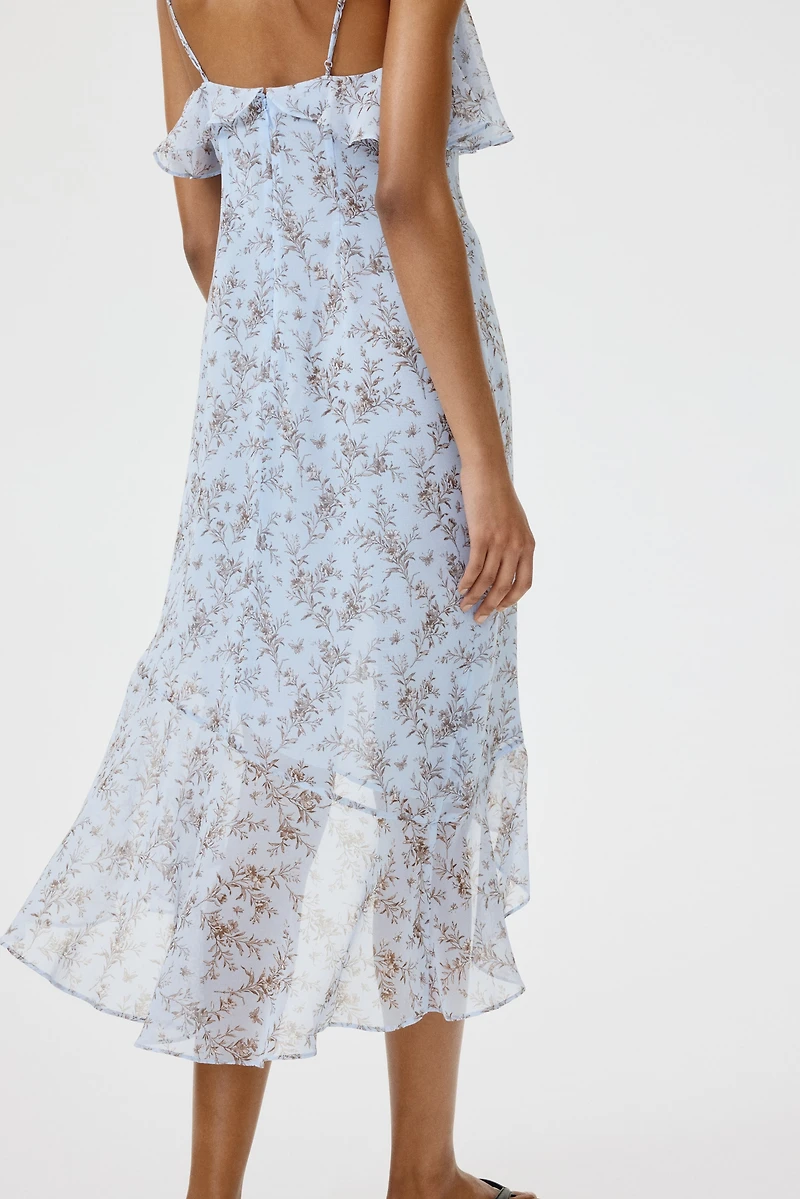 Flounced Strappy Dress