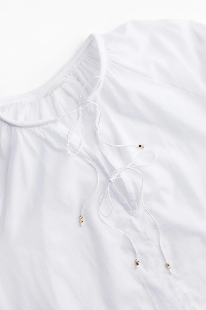 Blouse with Tie Detail