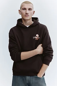 Relaxed-Fit Printed Hoodie
