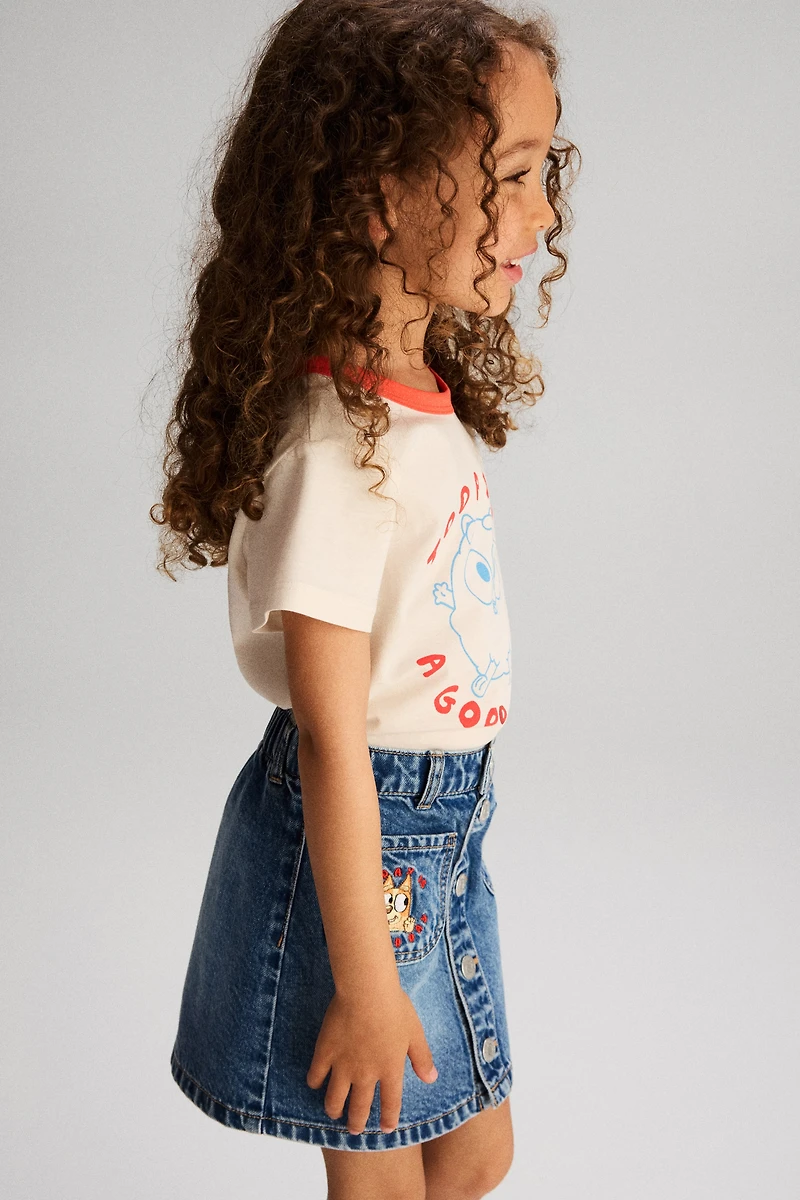 A-Line Denim Skirt