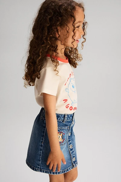 Jupe trapèze en denim