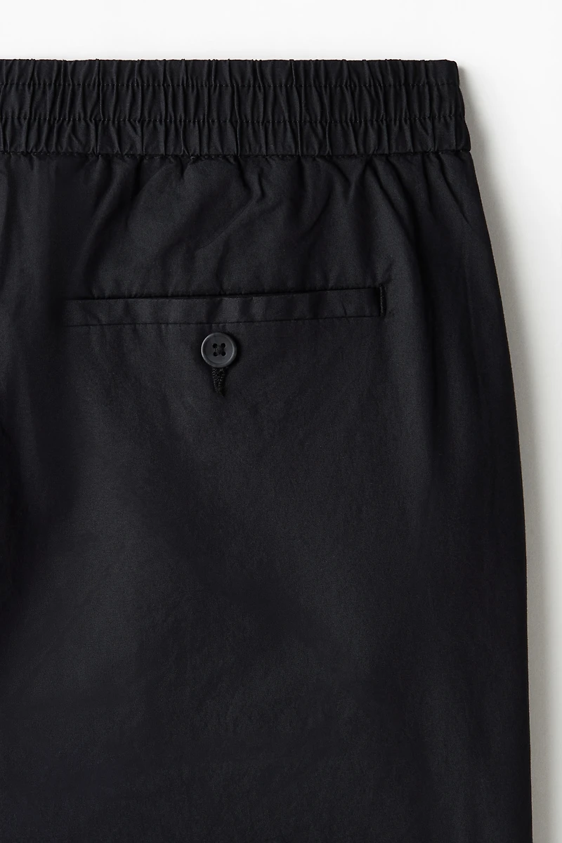 Relaxed-Fit Poplin Shorts