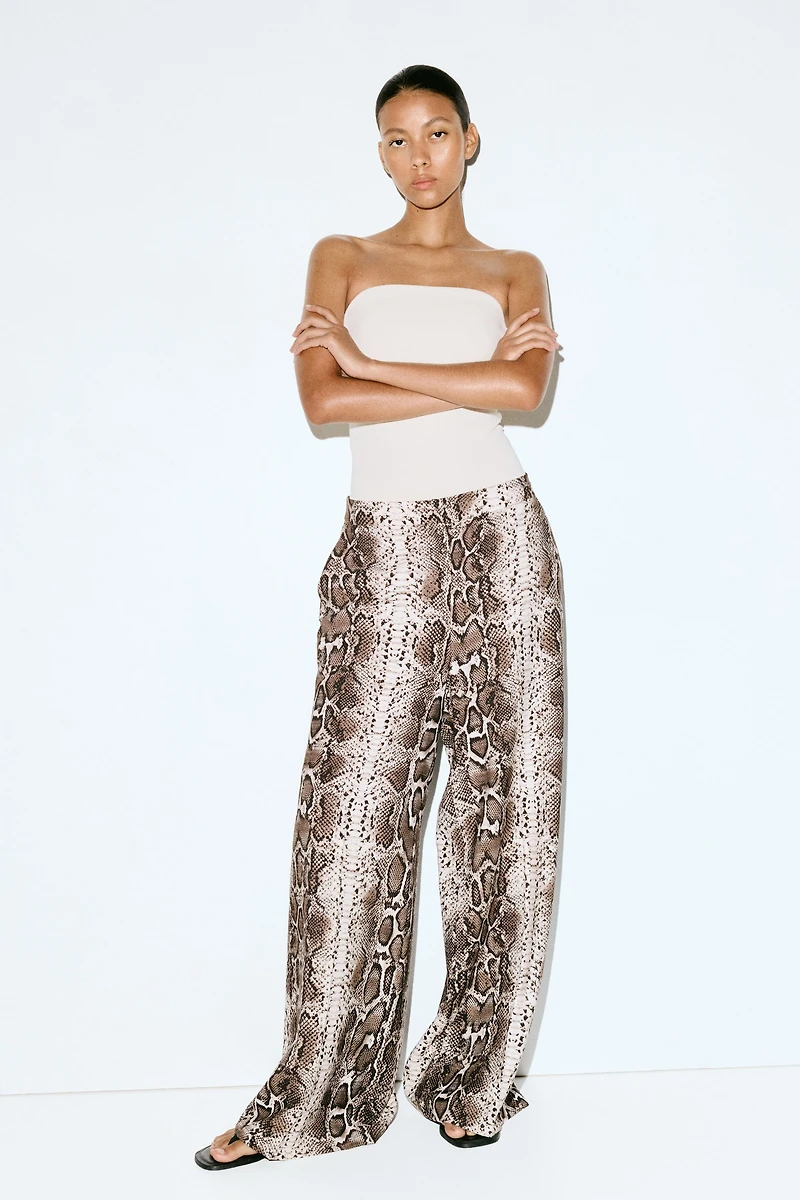 Wide-Leg Dress Pants