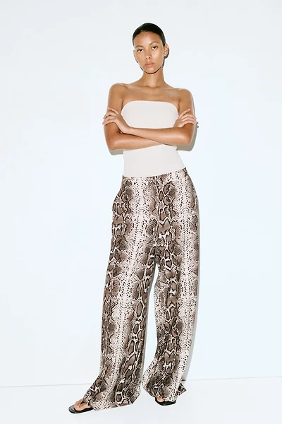 Wide-Leg Dress Pants