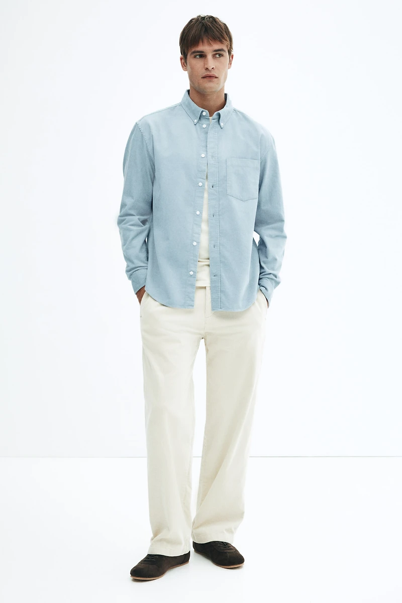 Regular-Fit Corduroy Shirt