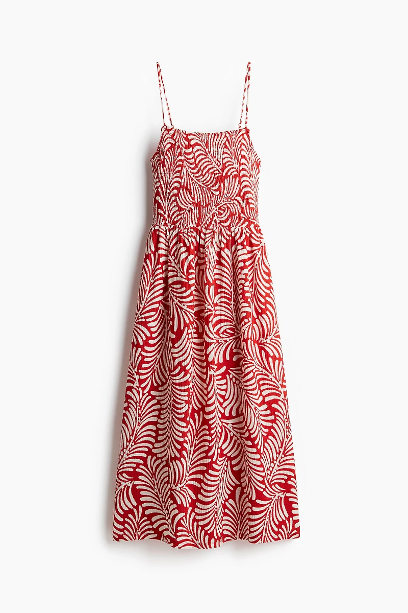 Smocked Strappy Dress