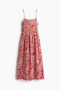 Smocked Strappy Dress