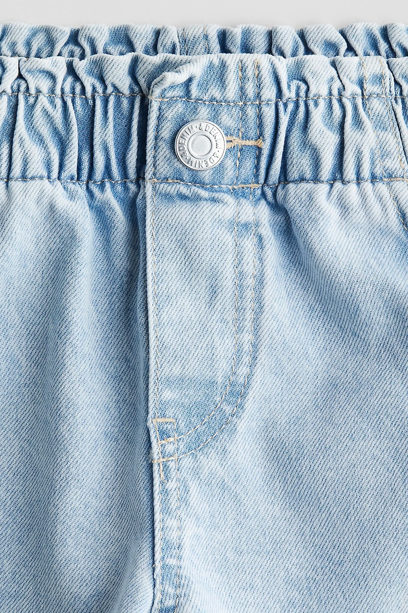 Short taille froncée