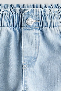 Short taille froncée