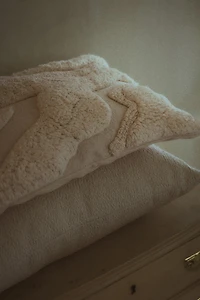 Textured-Cotton Cushion Cover