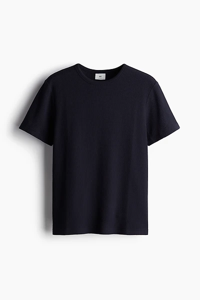 T-shirt gaufré Coupe Classique