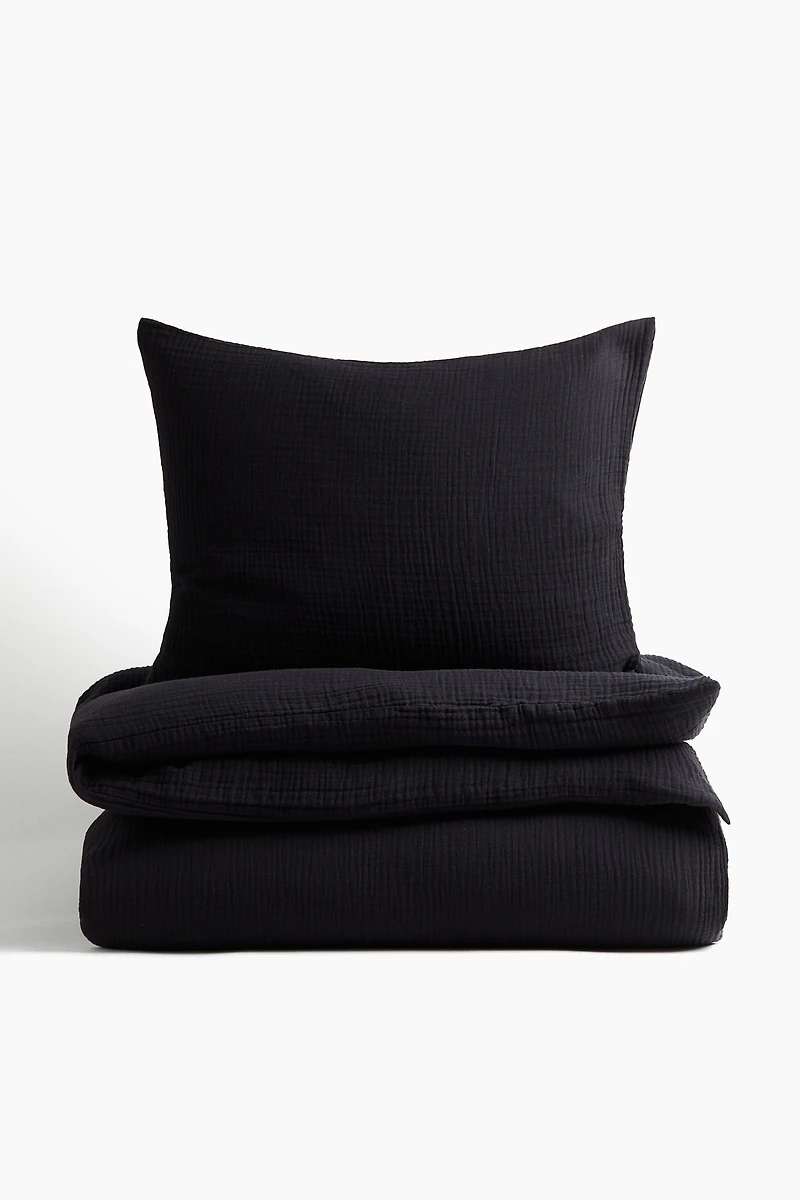Muslin Twin Duvet Cover Set