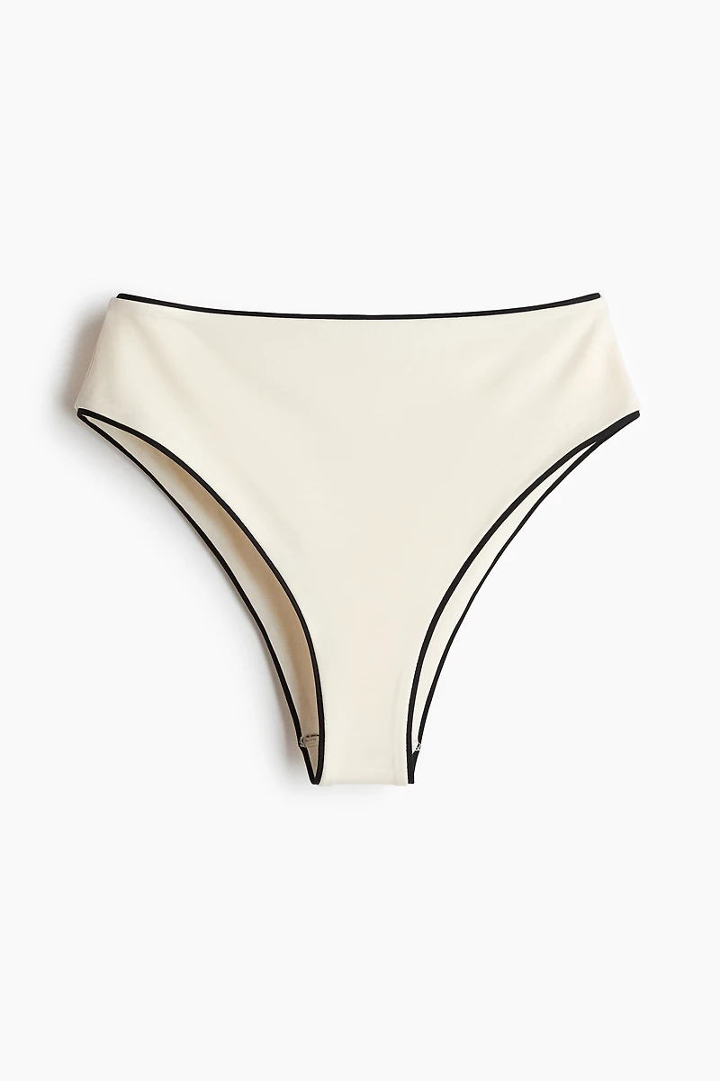 Culotte de bikini échancrée
